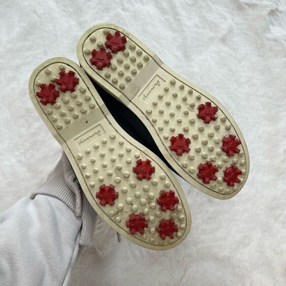 Canoos Golf Shoes Boat Shoe Style Leather Preppy Navy Blue Red size women’s 8 - Picture 2 of 12